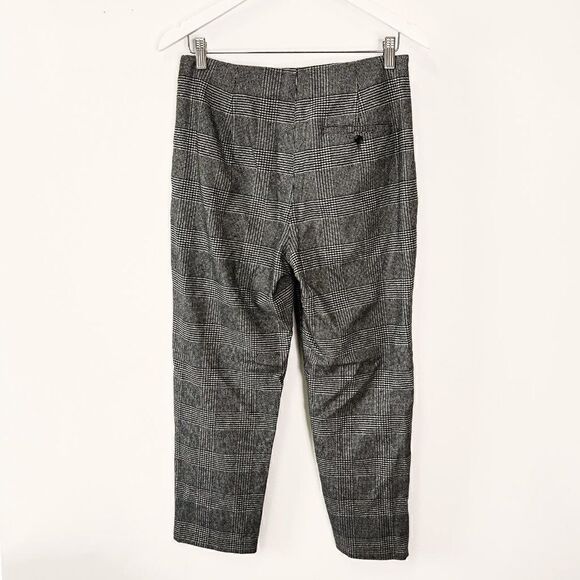 Aritzia Wilfred Chambery Gray Plaid Wool Blend Pants - Picture 3 of 9